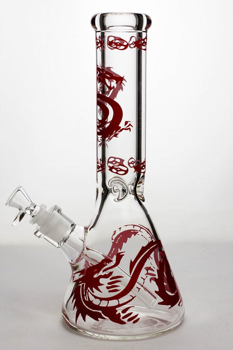 12" Dragon 9 mm thick glass beaker bong | Jupiter Grass