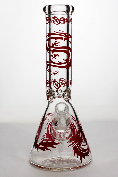 12" Dragon 9 mm thick glass beaker bong | Jupiter Grass