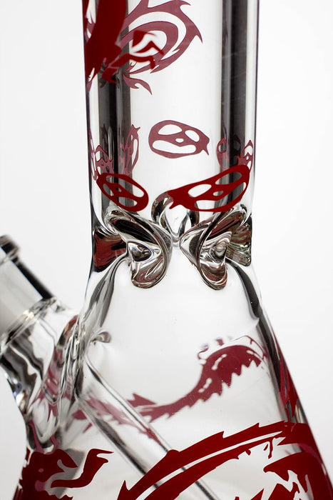 12" Dragon 9 mm thick glass beaker bong | Jupiter Grass