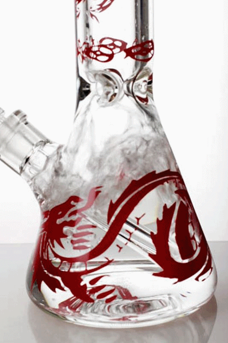 12" Dragon 9 mm thick glass beaker bong | Jupiter Grass