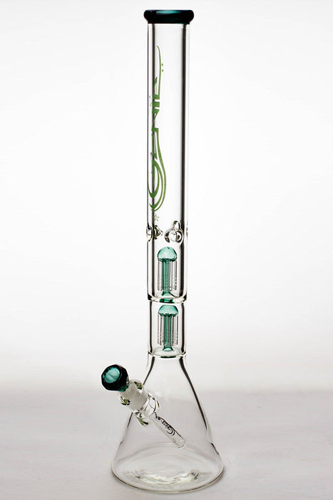 24" genie double 6 arms heavy glass water beaker bong | Jupiter Grass