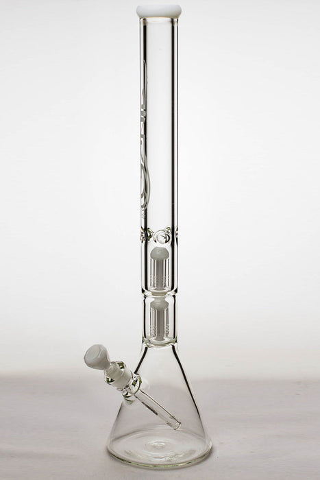 24" genie double 6 arms heavy glass water beaker bong | Jupiter Grass