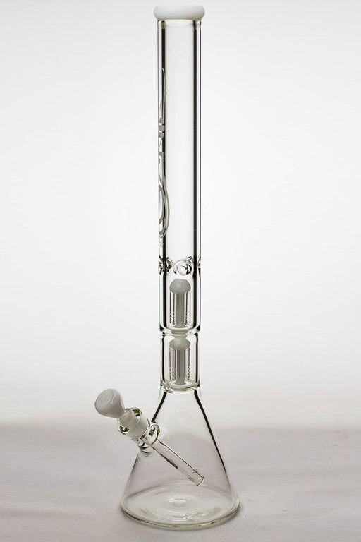 24" genie double 6 arms heavy glass water beaker bong | Jupiter Grass