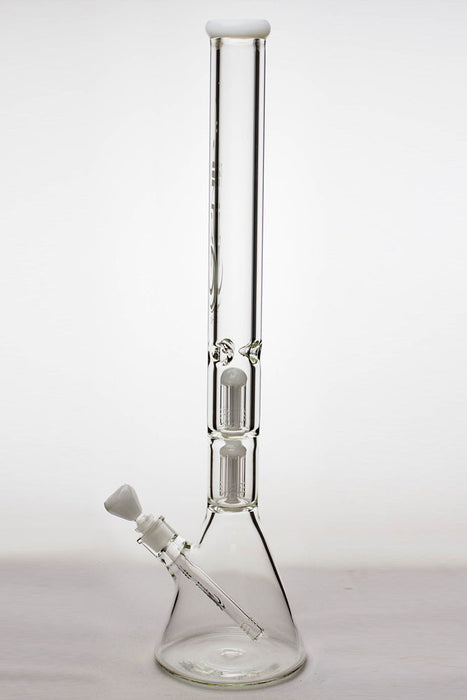 24" genie double 6 arms heavy glass water beaker bong | Jupiter Grass