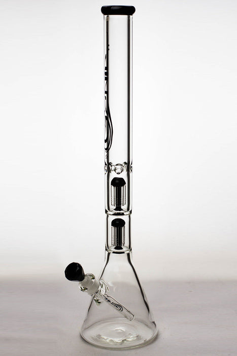 24" genie double 6 arms heavy glass water beaker bong | Jupiter Grass
