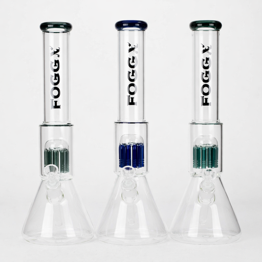 FOGGX | 17" Pirelli Percolator Glass Water Pipe [FT1896 ATS] | Jupiter Grass