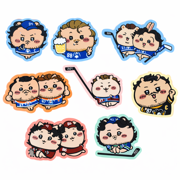 Hockey Goober Vinyl Stickers – Pack of 8 | Jupiter Grass