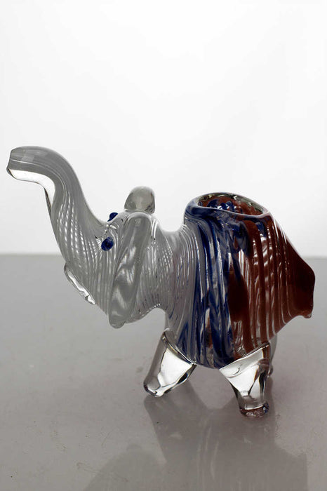 Standing elephant glass hand pipe | Jupiter Grass