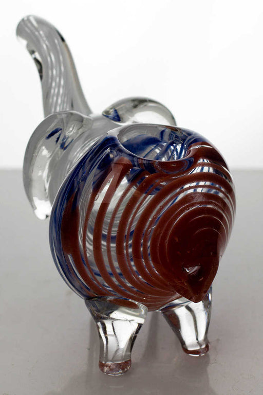 Standing elephant glass hand pipe | Jupiter Grass