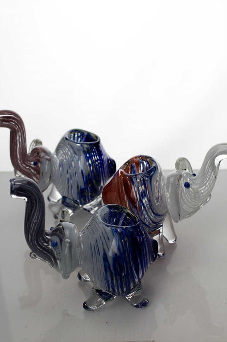 Standing elephant glass hand pipe | Jupiter Grass