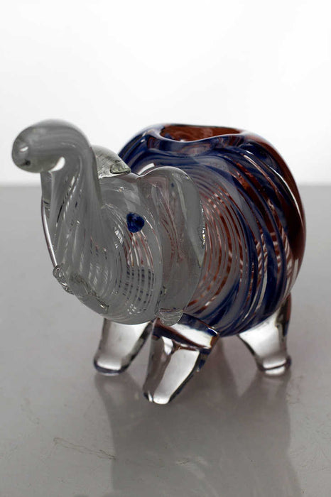 Standing elephant glass hand pipe | Jupiter Grass