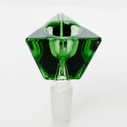 Triangular pyramid Glass Green bowl [JC-12522] | Jupiter Grass