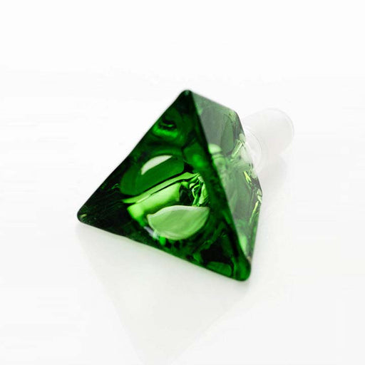 Triangular pyramid Glass Green bowl [JC-12522] | Jupiter Grass