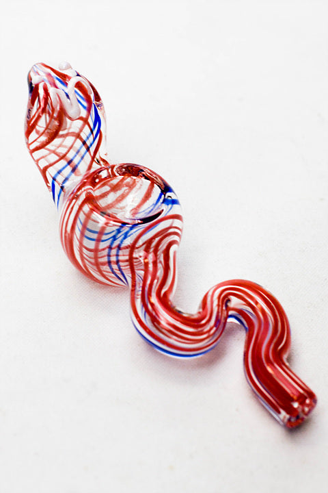 Cobra shape glass small hand pipe | Jupiter Grass