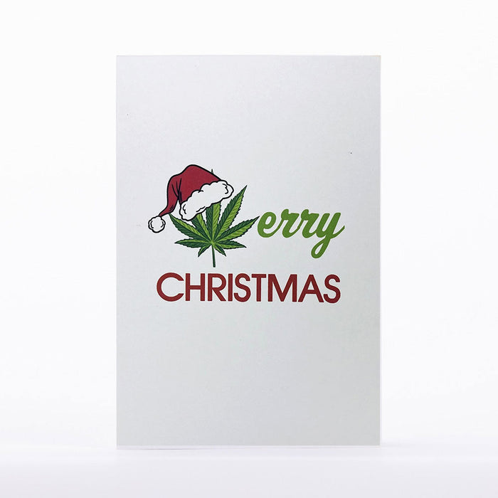 Intricate Greetings | Cannabis Leaf 3D Pop-Up Holiday Card | Jupiter Grass
