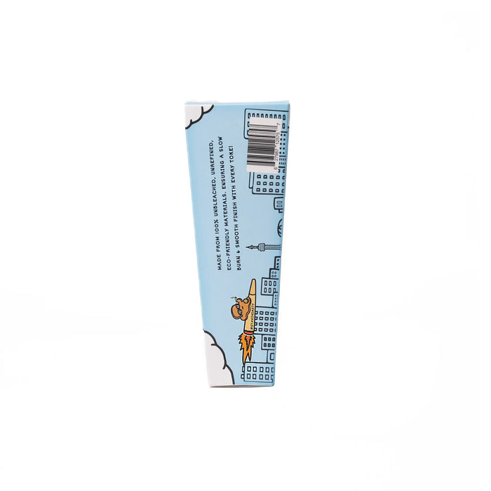 Choast Rolls | 6 Pack 1 1/4 Hemp Cones - 15 Packs Per Box | Made In France | Jupiter Grass