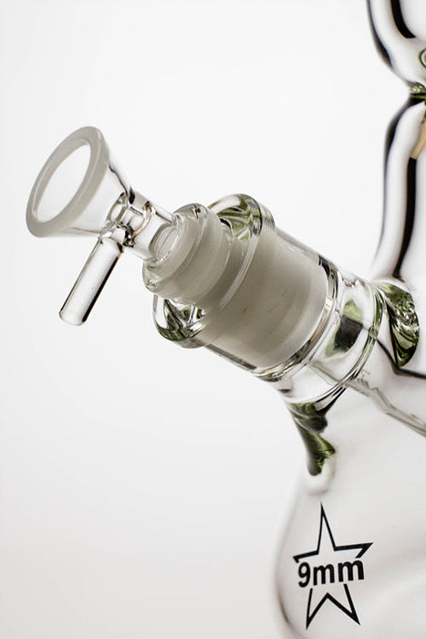19.5" Genie 9 mm curved shaft glass beaker bong | Jupiter Grass