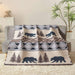Lodge Collection Bear Design Reversible Throw Quilt [6100] | Jupiter Grass