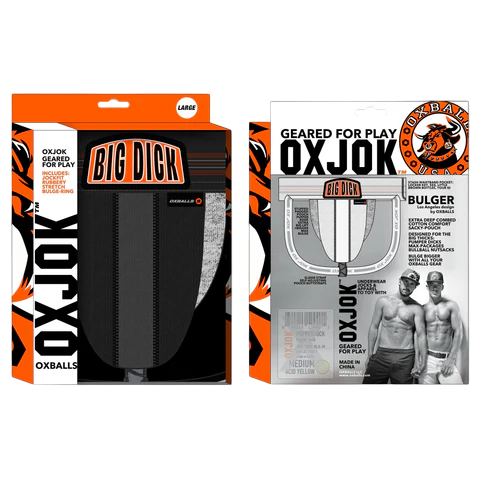 BULGER, the big pouch jock, BLACK IRON, X-LARGE