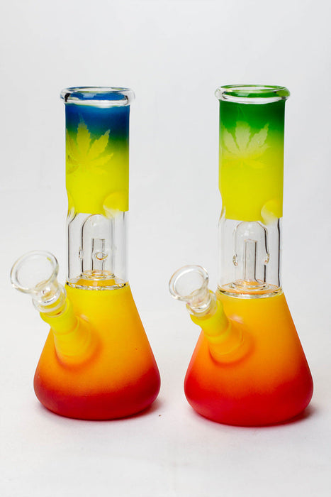 8" dome percolator beaker water bong-Leaf | Jupiter Grass