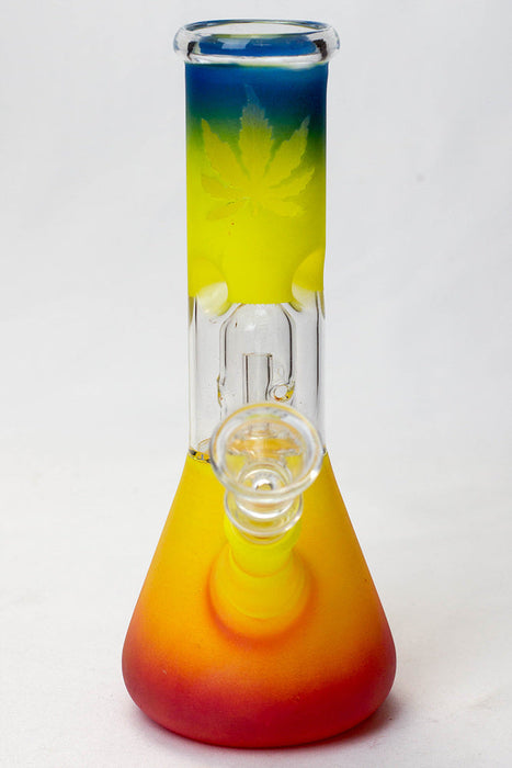 8" dome percolator beaker water bong-Leaf | Jupiter Grass
