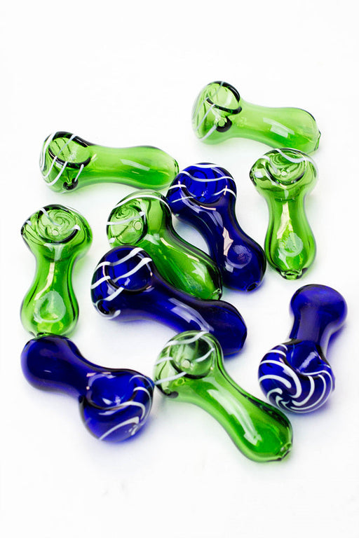 2.5" soft glass 6947 hand pipe - Pack of 10 | Jupiter Grass