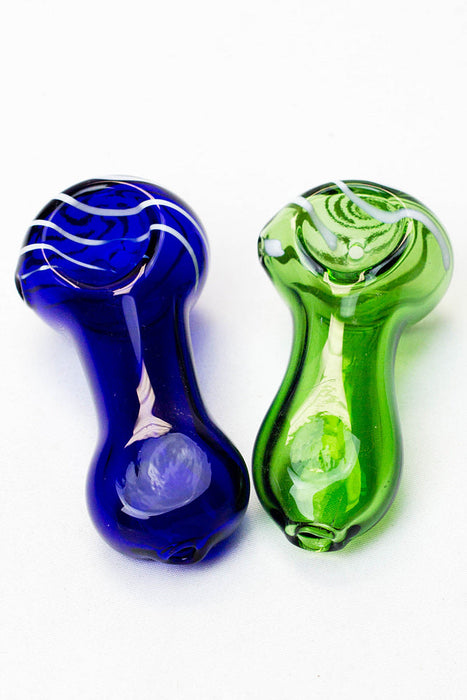 2.5" soft glass 6947 hand pipe - Pack of 10 | Jupiter Grass