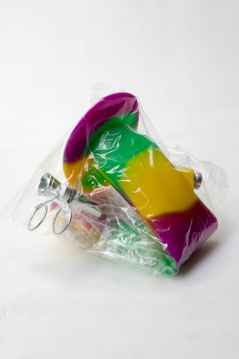 9" Foldable silicone tube portable bong Box of 6 | Jupiter Grass