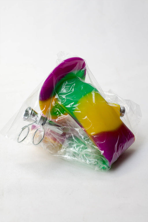 9" Foldable silicone tube portable bong Box of 6 | Jupiter Grass