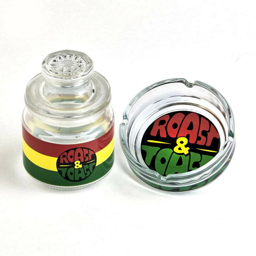 ASHTRAY SET WITH STASH JAR - VINTAGE ROAST & TOAST | Jupiter Grass