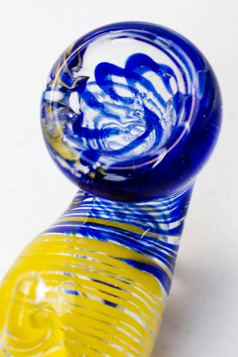3.5" Goldfish shape glass hand pipe | Jupiter Grass