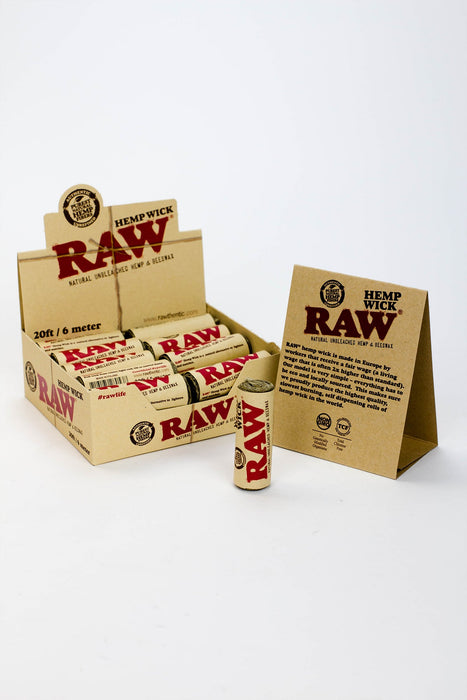 Raw Hemp Wick 20 ft / 6m Display of 20 | Jupiter Grass