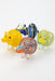 Standing Rhino glass hand pipe | Jupiter Grass
