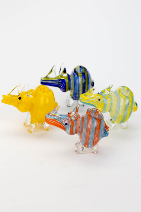 Standing Rhino glass hand pipe | Jupiter Grass