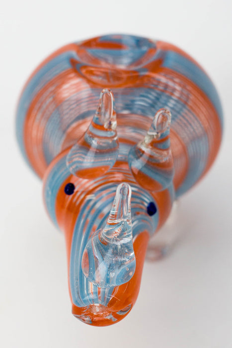 Standing Rhino glass hand pipe | Jupiter Grass