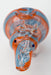 Standing Rhino glass hand pipe | Jupiter Grass