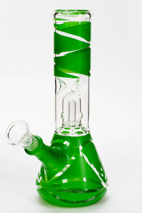8" single dome percolator glass water bong | Jupiter Grass