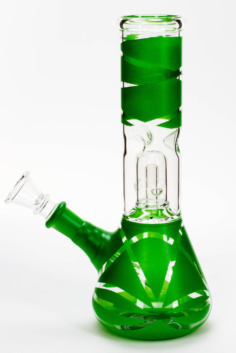 8" single dome percolator glass water bong | Jupiter Grass