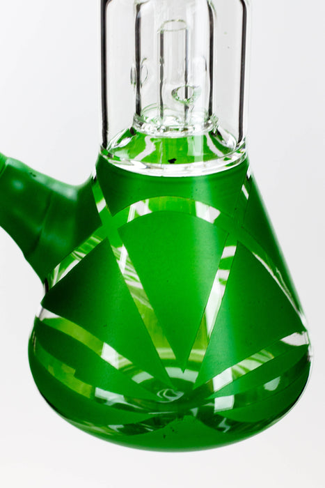 8" single dome percolator glass water bong | Jupiter Grass