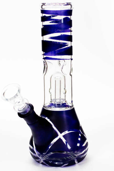 8" single dome percolator glass water bong | Jupiter Grass