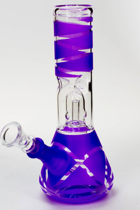 8" single dome percolator glass water bong | Jupiter Grass