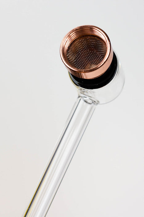 5.5" Glass tube pipe TP004 with metal screen Box of 24 | Jupiter Grass