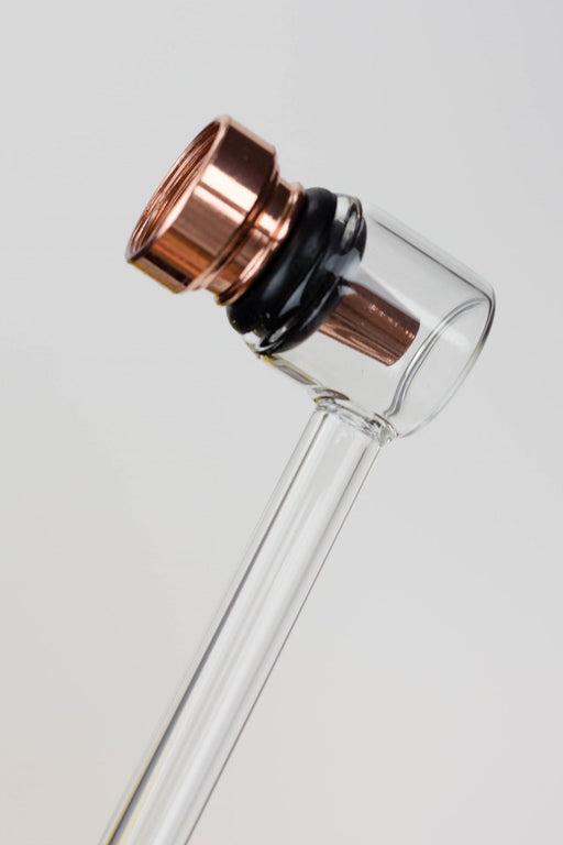 5.5" Glass tube pipe TP004 with metal screen Box of 24 | Jupiter Grass