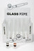 5.5" Glass tube pipe TP005 with metal screen Box of 24 | Jupiter Grass