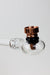 5.5" Glass tube pipe TP005 with metal screen Box of 24 | Jupiter Grass