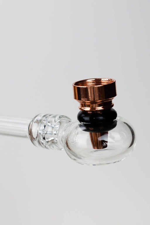 5.5" Glass tube pipe TP005 with metal screen Box of 24 | Jupiter Grass