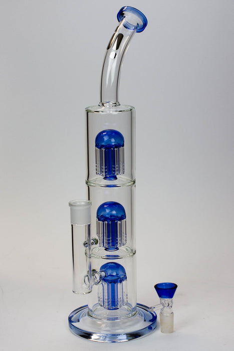 16" Infyniti Triple tree arms percolator glass bong | Jupiter Grass