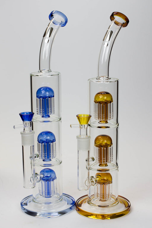 16" Infyniti Triple tree arms percolator glass bong | Jupiter Grass