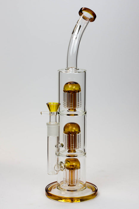 16" Infyniti Triple tree arms percolator glass bong | Jupiter Grass