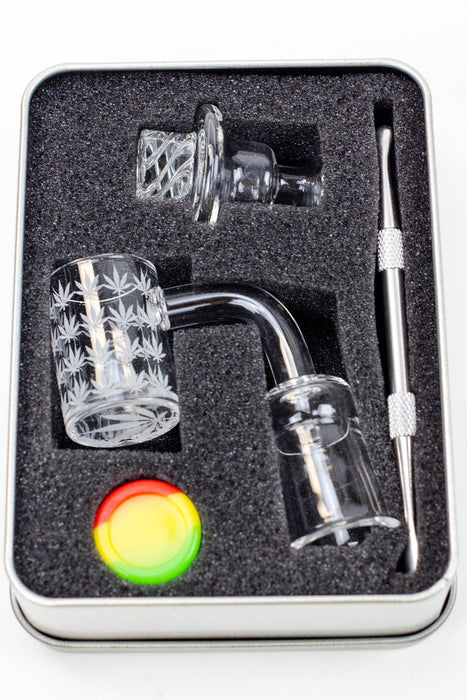 Quartz banger and Carb cap set | Jupiter Grass